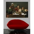 thumbnail image 2 of Wallhogs Caravaggio The Supper at Emmaus (1601) Poster Wall Mural, 2 of 2