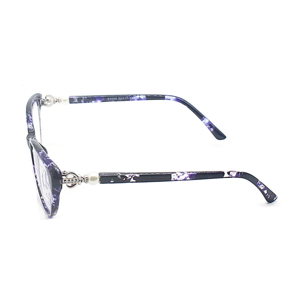 Blue Light Blocking Cat Eye Retro Progressive Multi-focus Reading Glasses 3.50 for Women, Purple Tortoiseshell Readers +3.50 Strength