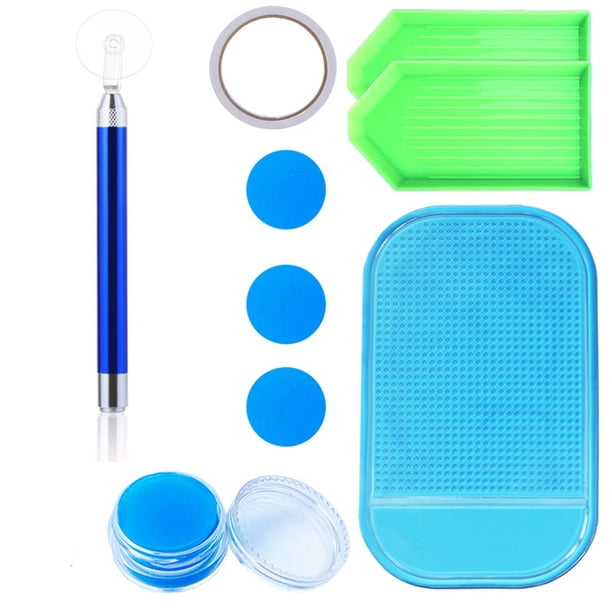 Kit Herramientas Pintura Diamantes Kits Bolígrafos Bandejas Plástico LED