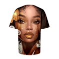 thumbnail image 5 of TSADFHJI Débardeurs pour Femmes Pack Mode Décontractée Ample Imprimé Col Rond Manches Courtes T-Shirt Haut L Jaune Clair, 5 of 5