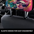 thumbnail image 6 of 2 PCS Car Headrest Cover, Cool French Bulldog No.134 Soft Car Seat Head Rest Cover Protector Interior Car Accessories Seat Covers for Cars Truck Auto Only Covers, 6 of 8