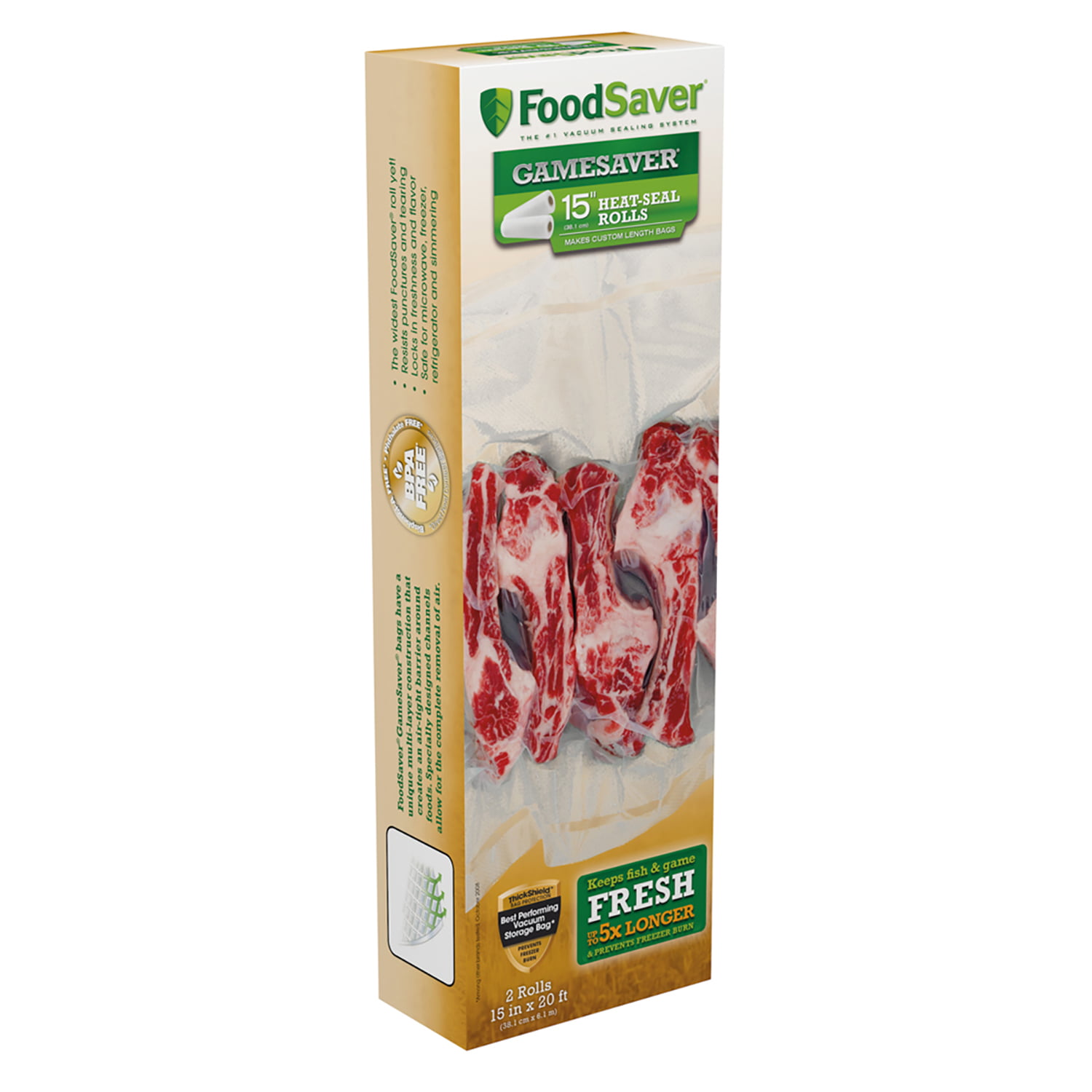 FoodSaver 5-Roll Vacuum Seal Rolls Multi Pack - 2159288