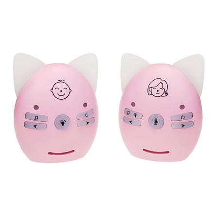 GJX Audio Baby Monitor,No WiFi Required,Two-Way Talk,Music,Night Light,Clear Baby Cry Detection,Sensitive Transmission