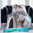thumbnail image 4 of Custom Blanket with Photo Text Personalized Throw Blanket Customized Picture Blanket for Kid Adult Friends Mother Father Personalized Gift Flannel Blanket for Birthday Gifts, 4 of 6