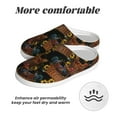 thumbnail image 6 of Balery Embroidery Chicken Rooster And Sunflowers Pattern Women's Fuzzy Memory Foam Slippers Fluffy Winter House Shoes Indoor and Outdoor-35/36, 6 of 7