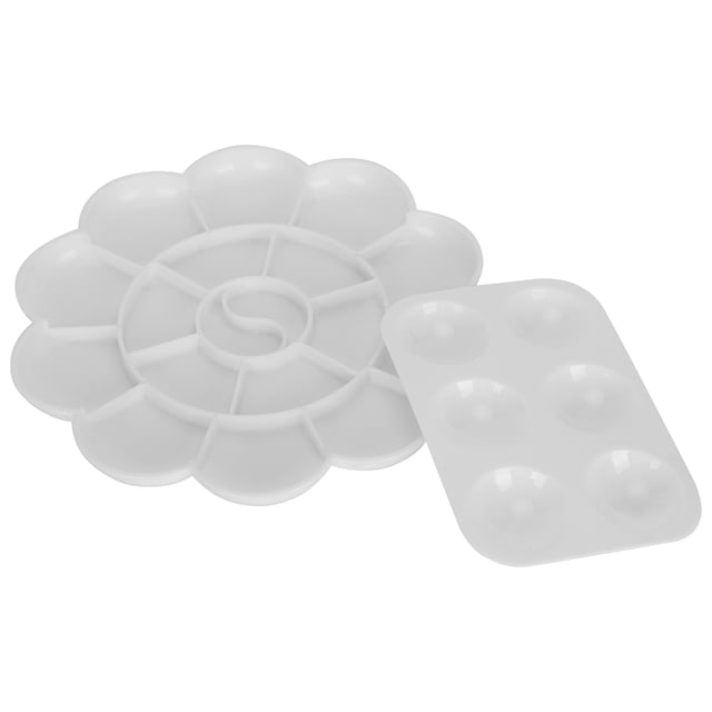 Paleta de pintura Jadeshay 2 piezas blanca espesa