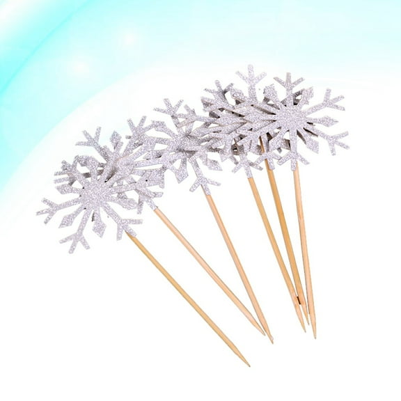 Kitandove Snowflake Shape Christmas Decorating 24Pcs 1.97x0.04x3.94in