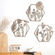 thumbnail image 3 of Decoración de pared Peryiter con forma de flor metálica, 3 unidades, para interiores y exteriores, 3 of 6