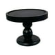 thumbnail image 5 of Portavelas para platos,Candelabro Candelabro Plato de Vela Bandeja de Vela,Candelabro de pilar negro con placa redonda de madera,Bandeja para velas de pilar decorativa pequeña,Bandeja de, 5 of 9