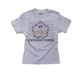 thumbnail image 1 of Chinese Taipei Baseball Classic - World Vintage Bats Flag Boy's Cotton Youth Grey T-Shirt, 1 of 2