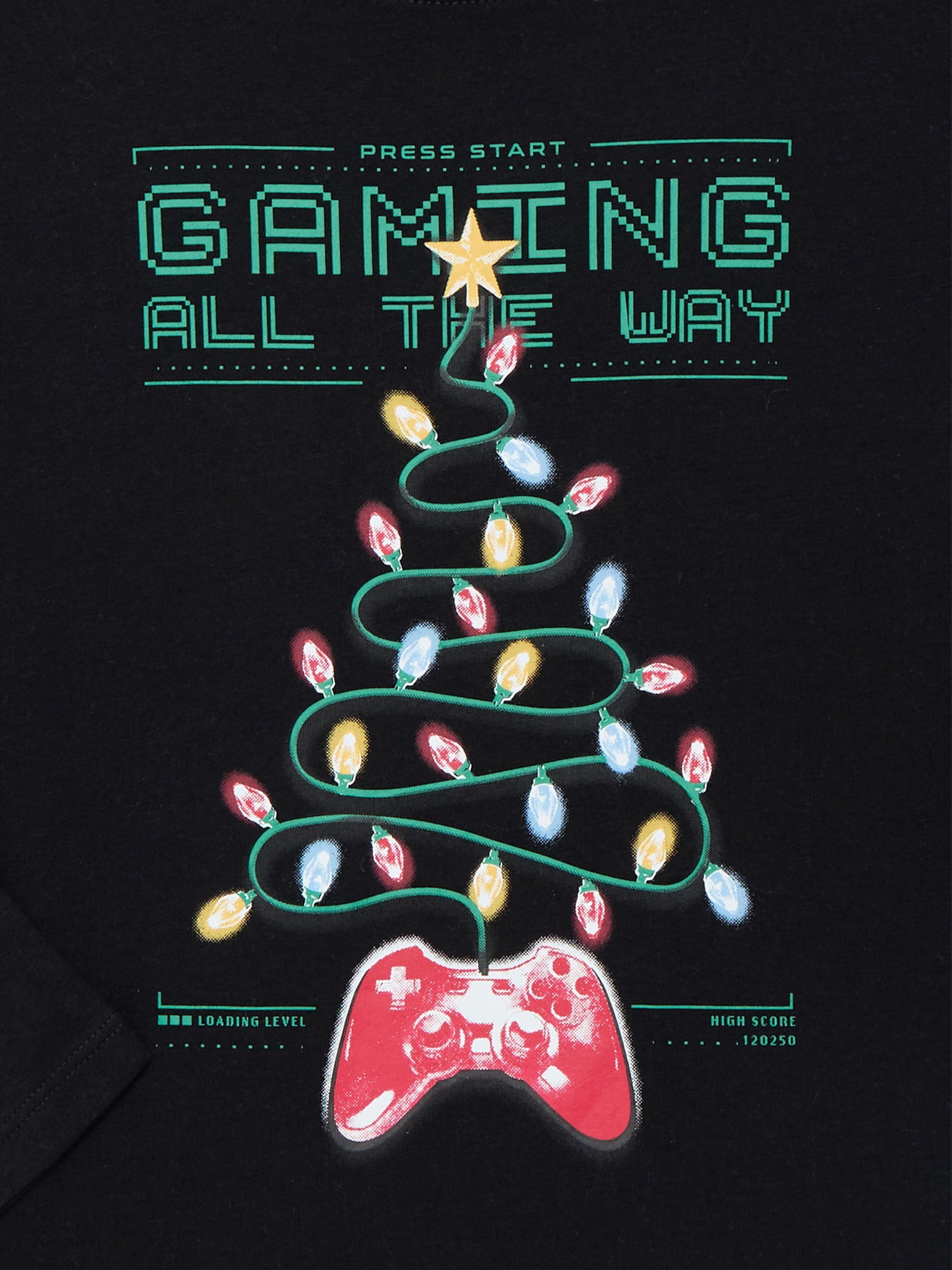 Holiday Time Boys Christmas Long Sleeve Graphic T-Shirt, Sizes 4-18