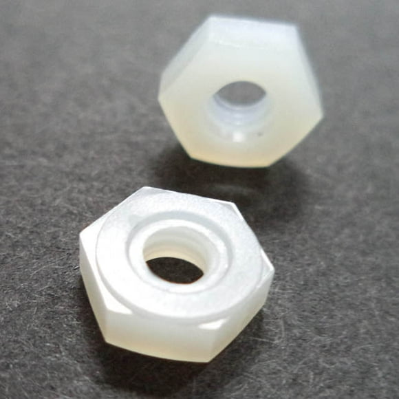 0400832HN - NYLON Hexagonal Noix 8-32 (6 Pcs/pkg)