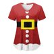 thumbnail image 1 of Tops de Enfermería de Navidad para mujer, uniforme de trabajo, Blusa de manga corta con cuello en V, ropa de enfermería, uniforme de túnica para enfermeras, 1 of 5