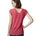 thumbnail image 2 of Aeropostale Womens Open-Back V Basic T-Shirt, Pink, Juniors, Small, 2 of 3