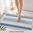 thumbnail image 3 of Blue Striped Door Mat&nbsp;Indoor Outdoor Entrance, Non Slip Rug for Kitchen Bathroom Entryway Rug, Boho Modern Geometric Abstract Art Ethnic Washable Doormat Floor Mat 24x36 Inch, 3 of 8