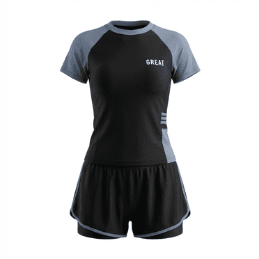 Wxqbjtam Lady Women Swimsuit Rash Guard Short Sleeve Fashion Snorkeling Suit Swim Top And