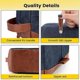 thumbnail image 4 of Men's Hanging Toiletry Bag - Large Capacity Waterproof Canvas Travel Shaving Bag - Navy Blue, 4 of 4