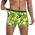 thumbnail image 2 of Kdxio Men's Boxer Briefs with Kiwi and Avocado Print - Comfortable and Breathable Underwear for Everyday Wear, 2 of 7