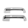 thumbnail image 1 of Cubierta de manija de puerta exterior Unique Bargains para la puerta delantera izquierda y derecha para Ford F150 2DR 2015-2020 con orificio inteligente tono plateado 2 piezas, 1 of 7