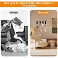 thumbnail image 4 of Ganchos Plegables de Pared, Resistentes Gancho de Abrigo Plegable de Aleación de Zinc, Libre Uñas, para Colgar Abrigos, Bufandas, Sombreros, Llaves, Bolsas, 4 of 4
