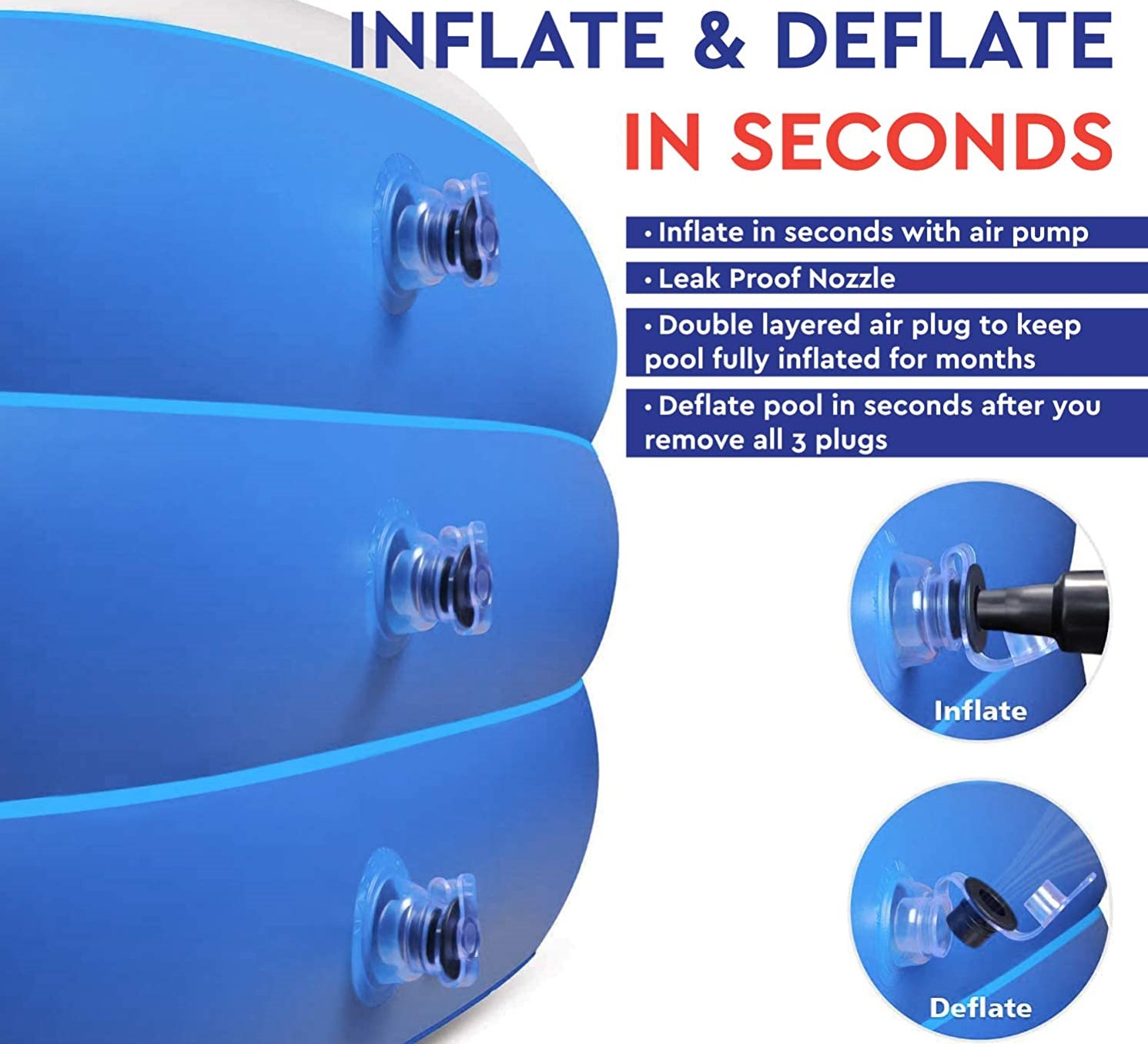 Inflatable Family Pool/Ball Pit (Free Electric Inflating Pump)