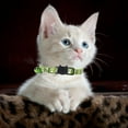 thumbnail image 4 of Cute Breakaway Cat Collar with Bell Safety Reflective Nylon Adjustable Kitten Collar Moons Stars Design Comfortable Pet Collars for Indoor Outdoor Girl Boy Cats, 4 of 5