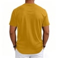 thumbnail image 7 of Men's Shirts Short Sleeve T-Shirt Crew Neck Light Tees Classic Basic Casual Tops Plain Soft Shirt Khaki M, 7 of 7