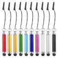 thumbnail image 1 of 10 piezas de bolígrafo metálico retráctil de aleación de aluminio mini capacitivo para todos los dispositivos de pantalla táctil, 1 of 7