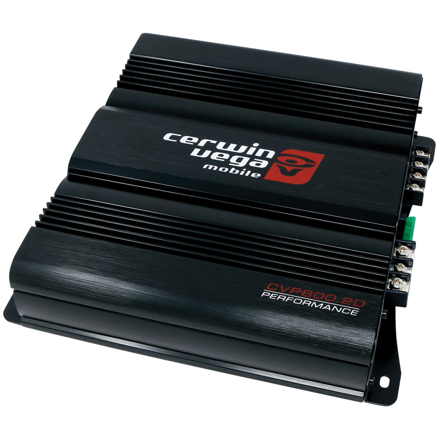 Cerwin-Vega CVP800.2D 2-Channel Class D Amp – 800W Peak – Bridgeable – Compact
