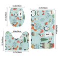 thumbnail image 2 of Bathroom Rugs Sets 3 Piece - Christmas Winter Animals Absorbent Non Slip Bath Mats, U-Shape Toilet Lid Cover, Contour Mat, Soft Washable Shower Mats Bath Rug Mat for Bathroom Tub Toilet, 2 of 7