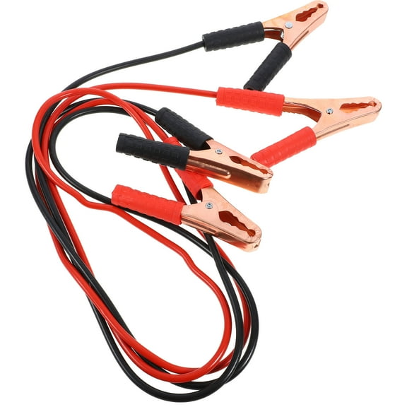 RENACLIPY Black Jumper Cables 1 Pair Heavy Duty Battery Booster Cables for Car Truck