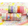 thumbnail image 6 of YUBX Rainbow Washi Tape Set 27 Rolls Skinny Gold Decorative Tapes, 6 of 9