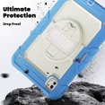 thumbnail image 7 of TECH CIRCLE Bumper Case for iPad Pro 11 (2022/2021/2020/2018), iPad Air 5th/4th Generation Case 10.9", Shockproof Protective Case with Screen Protector & Pencil Holder & Hand Strap & Kickstand, Blue, 7 of 7