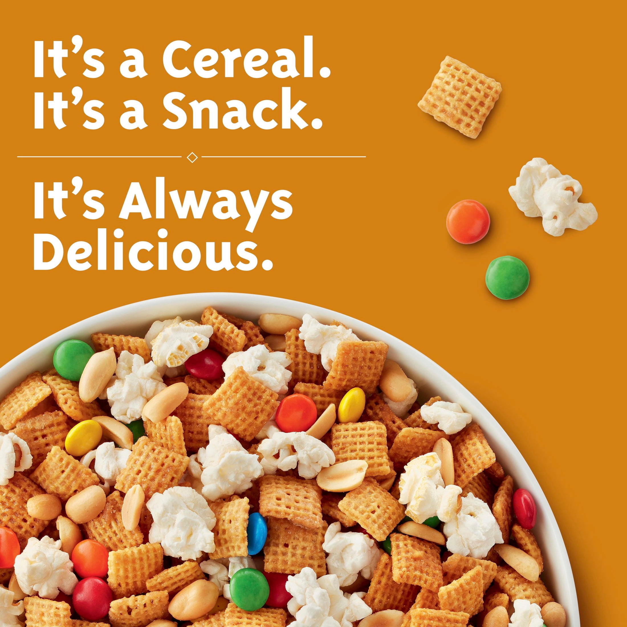 (5 pack) Honey Nut Chex Cereal, Gluten Free Breakfast Cereal, Family Size, 19.6 oz