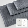 thumbnail image 4 of Great Bay Home Quick Dry Loop Textured 6-Piece Towel Set, Chambray Blue, 4 of 6