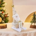 thumbnail image 6 of Qwtwty Christmas Gifts Christmas Sleigh Santa Claus Snowman and Reindeer Figurines Festive Decorative Pieces, 6 of 6