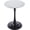 Marbled Black, variant on LeisureMod Bristol 35" Wide Round Dining Table Bivel Design MDF Wood Top and Black Stainless Steel Pedestal Base Accent Table Mid-Century Café Table, Kitchen Dining Room Furniture (White Marble)