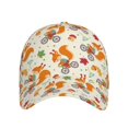 thumbnail image 2 of Daiia Forest Squirrel print Baseball Cap Men Women Golf Dad Hat Adjustable Original Classic Low Profile Hat Unconstructed Plain Cap, 2 of 9