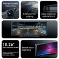 thumbnail image 3 of Grabadora De Video Para Autos 10.26 Pulgadas Coche DVR 4K 1080P Inalámbrico Carplay Android Auto Tablero Video Estéreo, 3 of 9