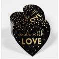 thumbnail image 2 of Inkdotpot Pack Of 100 Real Gold Foil Paper Tags Made With Love Wedding Favor Hang Tags, 2 of 6