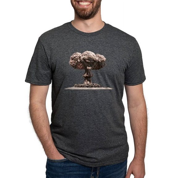 CafePress - Nuclear Explosion T Shirt - Mens Tri-blend T-Shirt