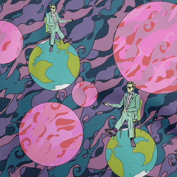 oneOone Cotton Jersey Pink Fabric Abstracts Sewing Fabric By The Yard Printed Diy Clothing Sewing Supplies 58 Inch Wide