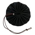thumbnail image 3 of Bolsa de cuero de 15" para yesca y posibles accesorios, bolsa de almacenamiento con cordón para bushcraft, color negro, 3 of 7