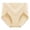 Beige, variant on Panties Women Bamboo Underwear Briefs High Waisted Briefs Pull-On Gray Moisture-Wicking Active Fit Embossed Period Underwear,L