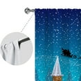 thumbnail image 6 of Goory Christmas Window Curtain Slot Top Window Treatments Rod Pocket Window Drapes Style B W:42''x L:91'', 6 of 6