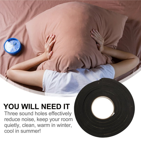 UPOUART Window Ac Sealing Tape EVA Sponge Tape Black 2 Rolls