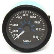 Teleflex Boat Speedometer 84513 | Premier Pro Black 65 MPH
