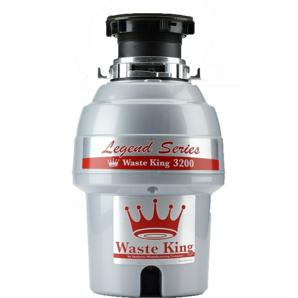 Waste King L-3200 Garbage Disposal with Power Cord, 3/4 HP