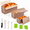 Rose Gold, variant on 3 Pack Pullman Loaf Pan With Lids Non-stick Bread Heavy Duty Carbon Steel Corrugated Toast Box For Baking Square Pans Homemade Sa