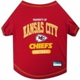 thumbnail image 2 of Pets First NFL Kansas City Chiefs Pet T-Shirt. Licensed, Wrinkle-free, Tee Shirt for Dogs/Cats. Football Shirt, 2 of 5